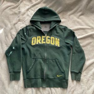 Nike Oregon Embroidered Zip Up Hoodie size L